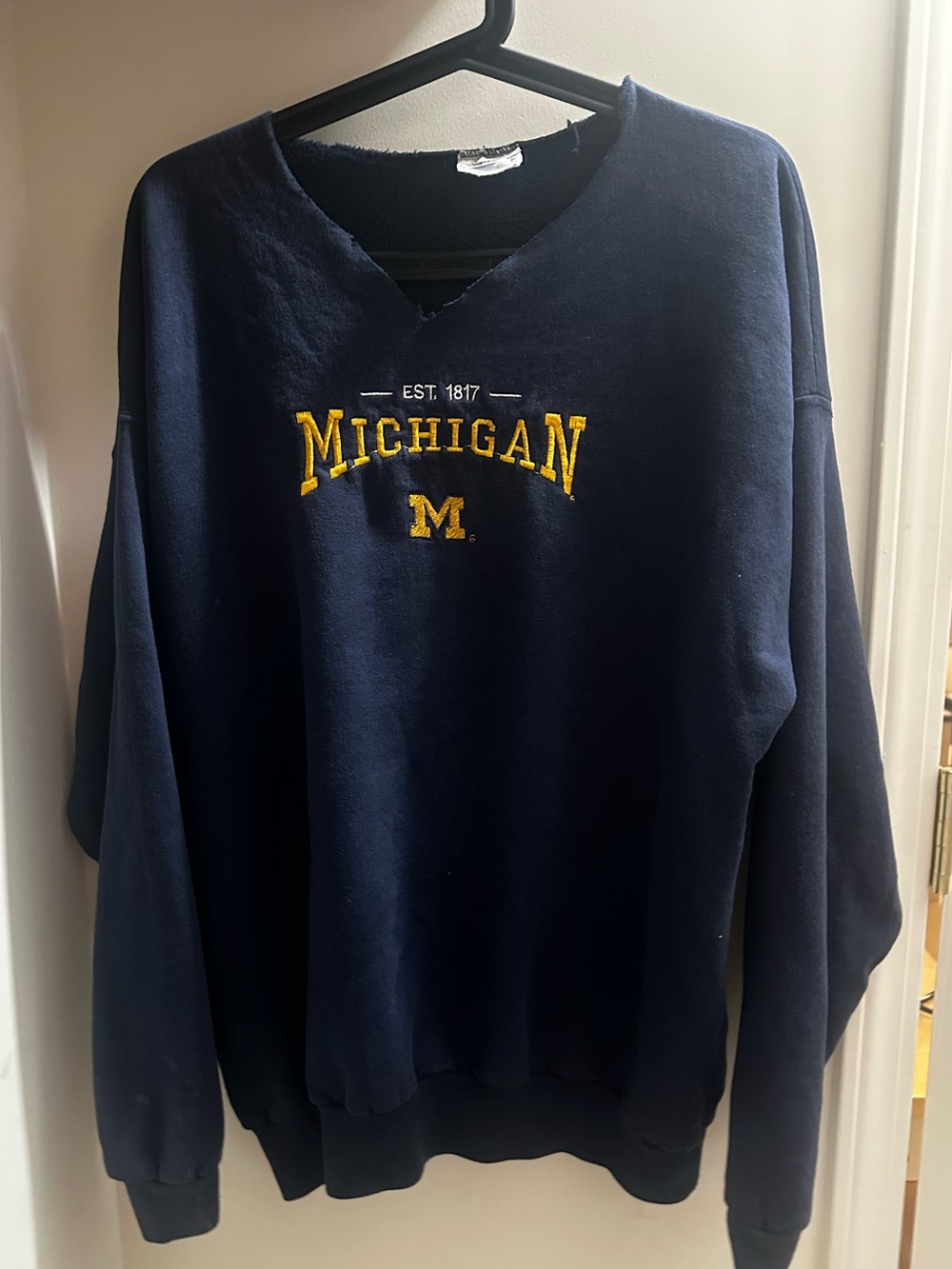 Vintage Oversized University of Michigan Wolverines Sweatshirt